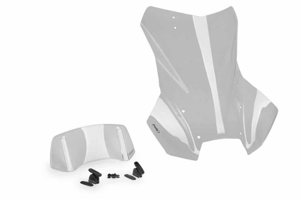 Windshield PUIG TOURING PLUS WITH VISOR 22288H smoke