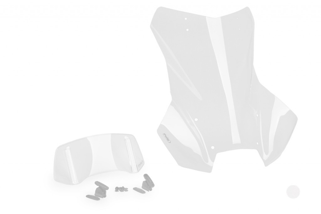 Windscreen PUIG TOURING PLUS WITH VISOR 22329W transparent