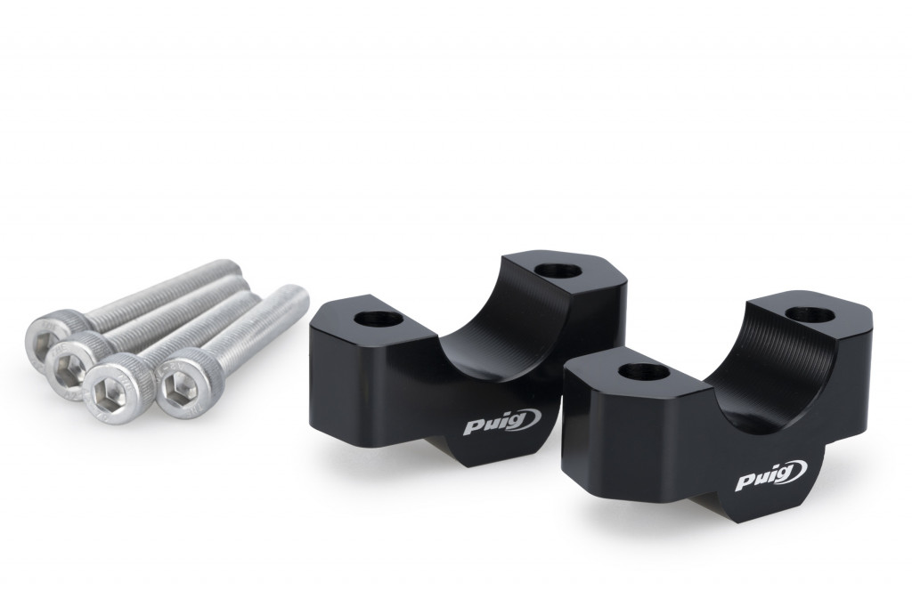 Risers PUIG 22358N Crni height 20mm, d 39mm