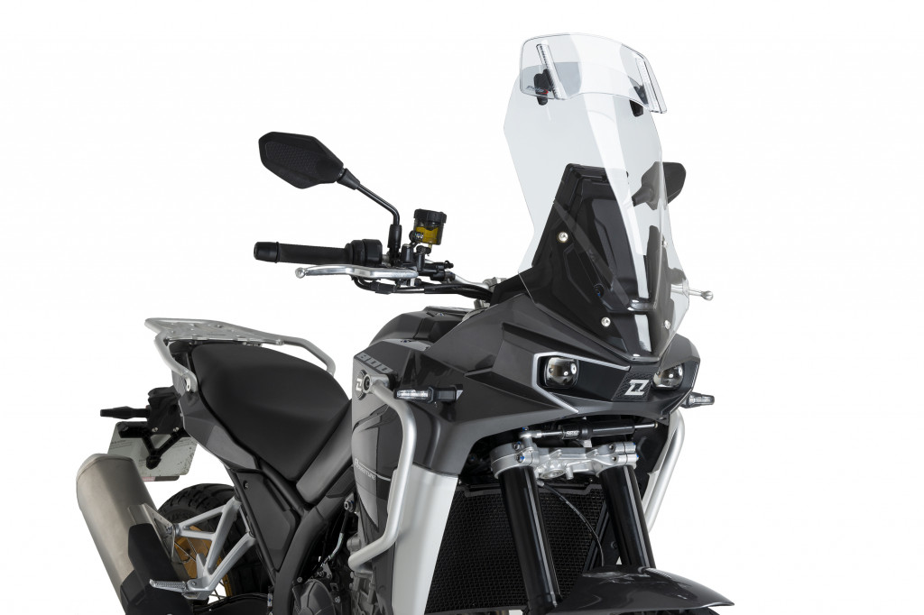 Windscreen PUIG TOURING WITH VISOR 22371W transparent