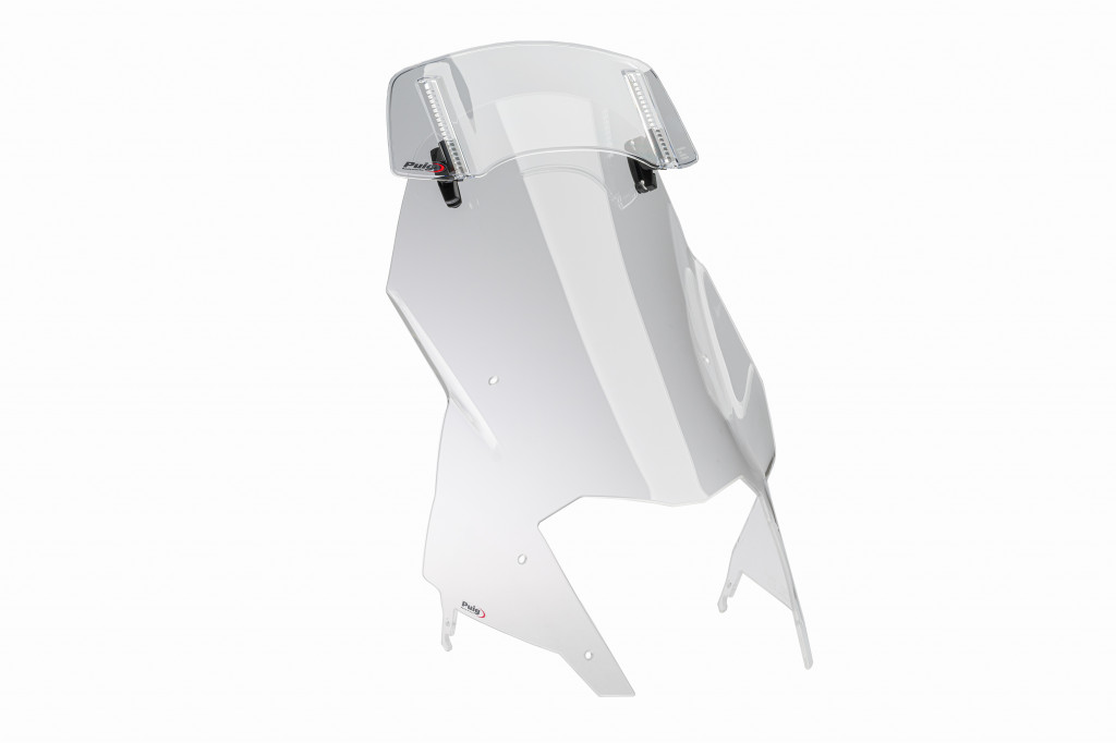 Windscreen PUIG TOURING WITH VISOR 22516W transparent