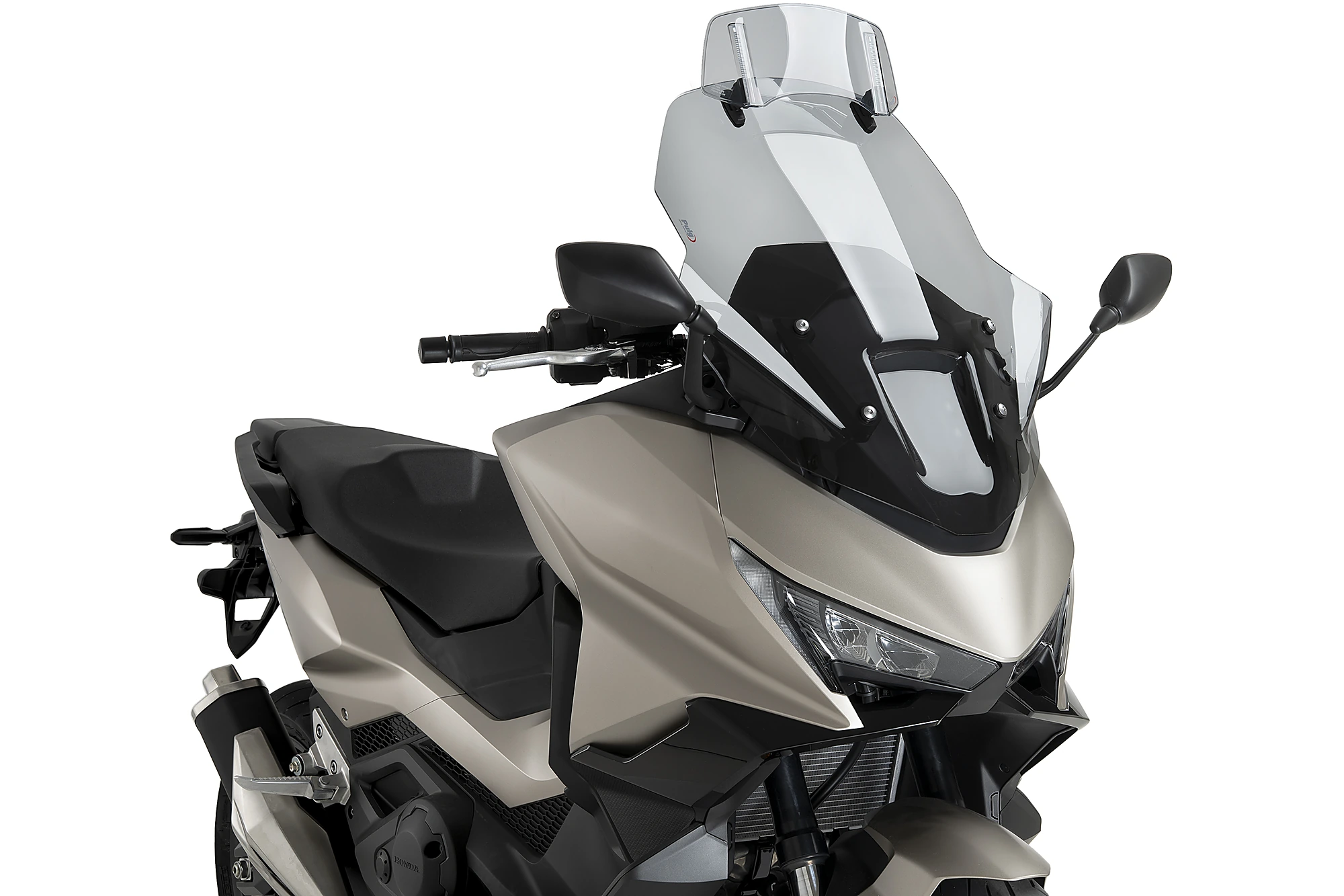 Windshield PUIG V-TECH LINE TOURING WITH VISOR 22627H smoke for HONDA NSS 750 Forza 2025-2026