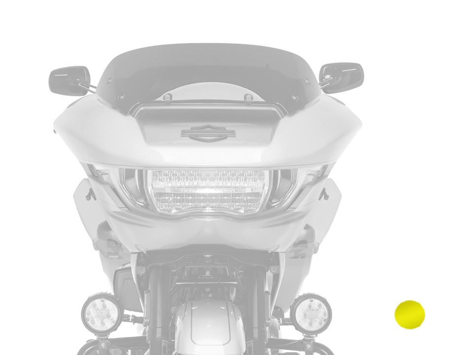 Lower deflectors PUIG 22671G yellow