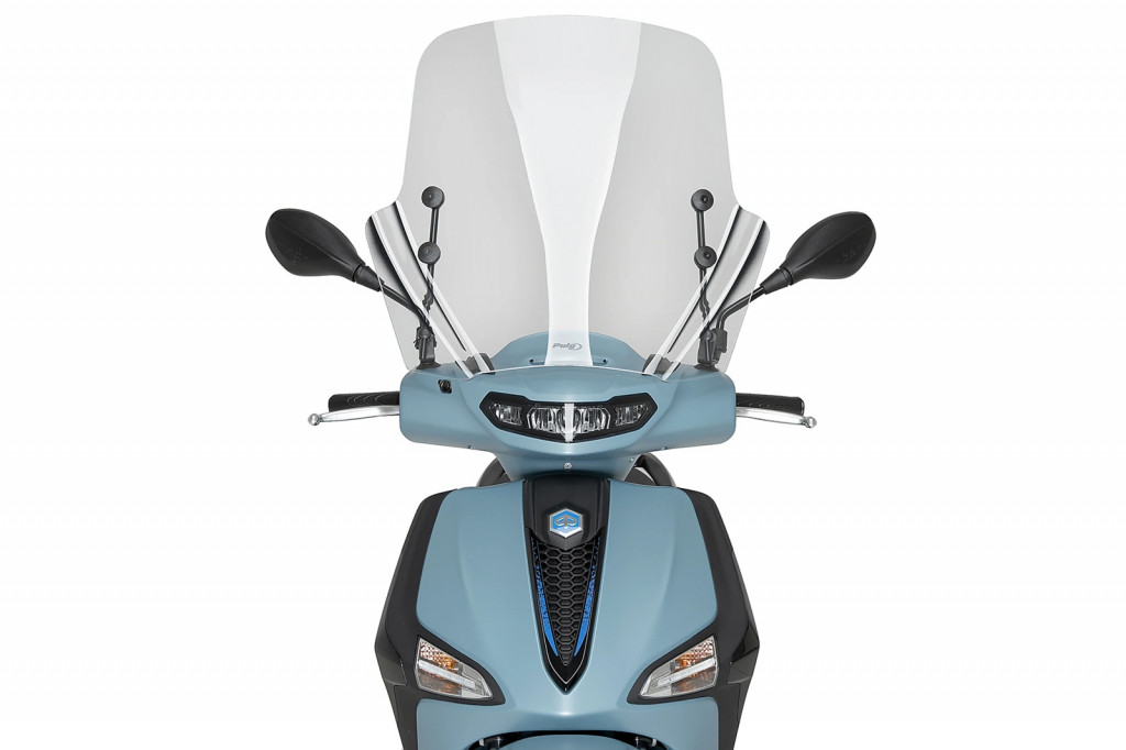 Windshield PUIG T.X. 22768W transparent for PIAGGIO/VESPA Liberty 125 / S (2006<) 2025-2026