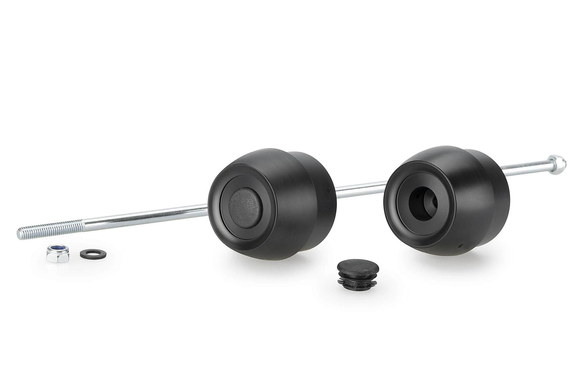 Axle sliders PUIG PHB19 23012N Crni without color caps, rear