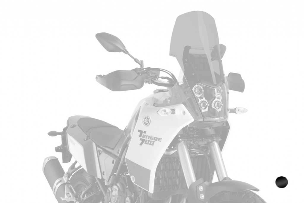 Windscreen PUIG TOURING PLUS 3727N Crni
