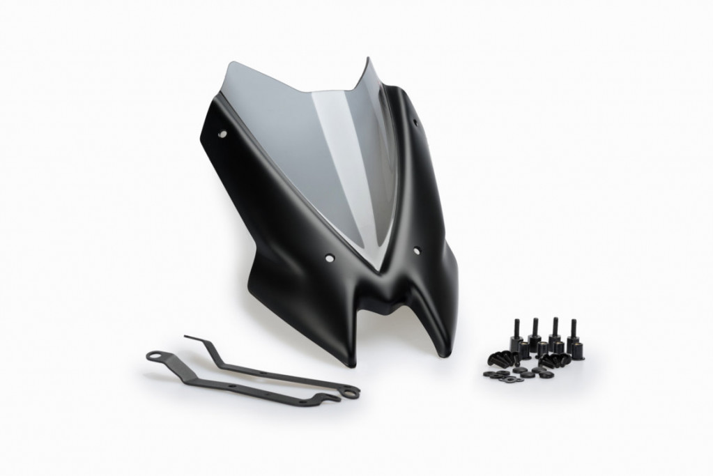 Windshield PUIG NEW GEN. SPORT 3840H smoke for KAWASAKI Z 900 2020-2024, KAWASAKI Z 900 SE 2022-2024