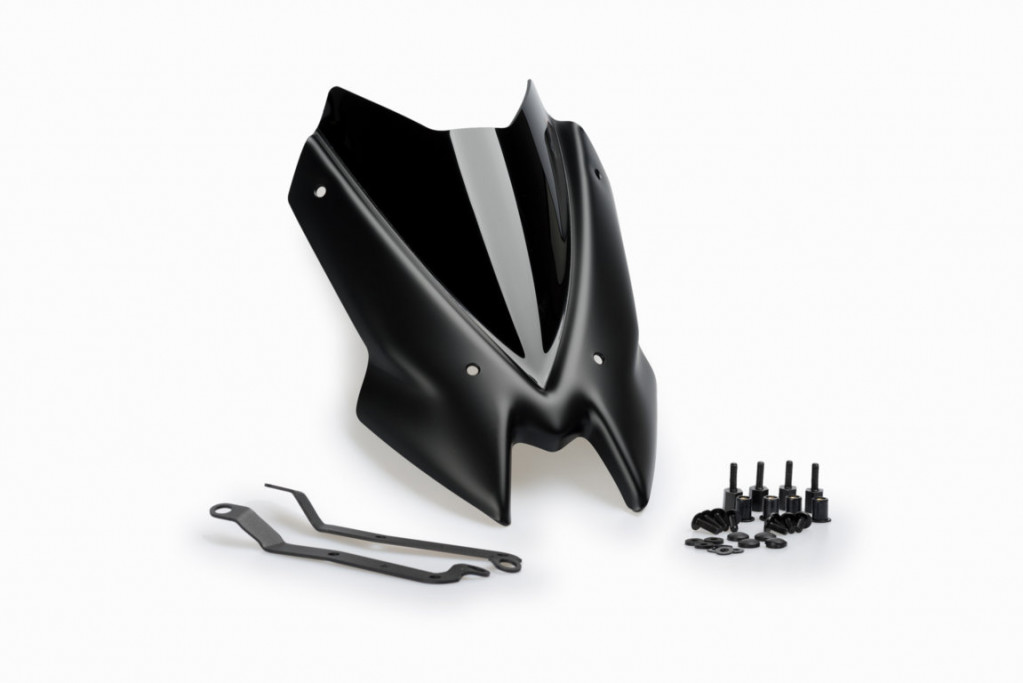 Windshield PUIG NEW GEN. SPORT 3840N Crni for KAWASAKI Z 900 2020-2024