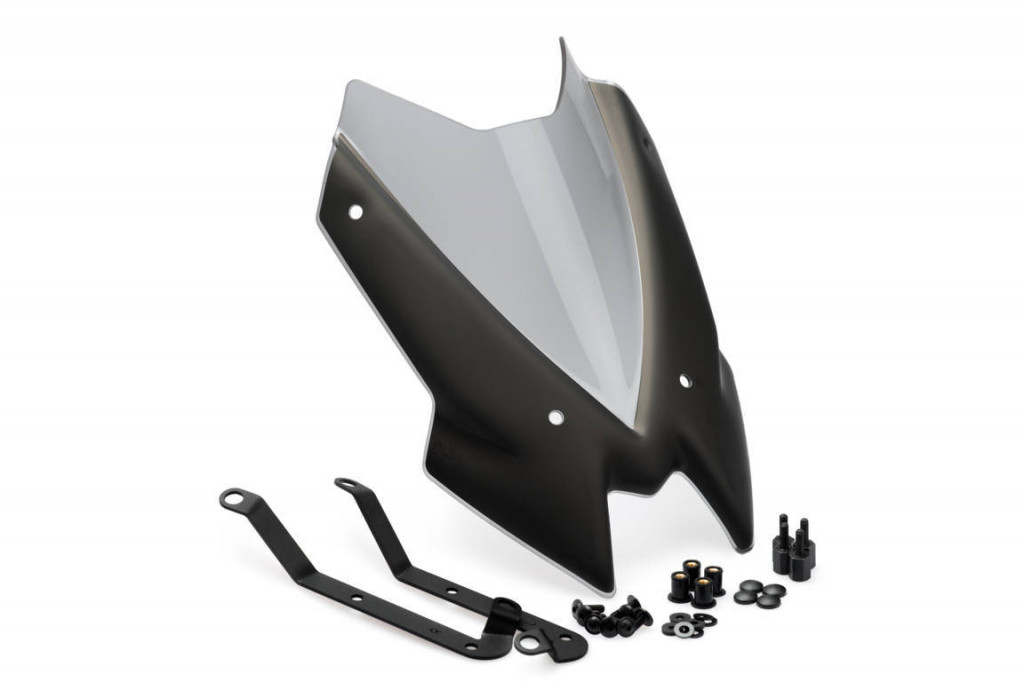 Windshield PUIG NEW GEN. SPORT 3864H smoke for KAWASAKI Z 650 2020-2026