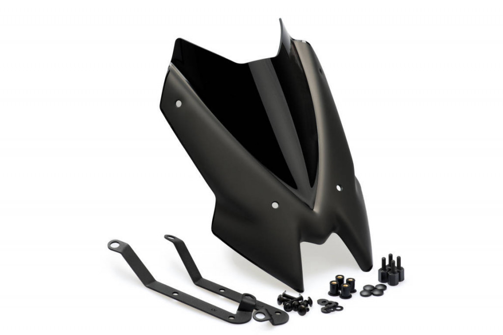 Windshield PUIG NEW GEN. SPORT 3864N Crni for KAWASAKI Z 650 2020-2024
