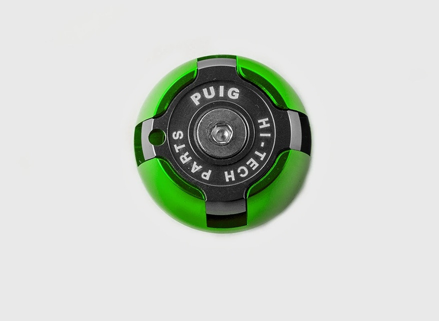 Plug oil cap PUIG 6155V green M20x1,5