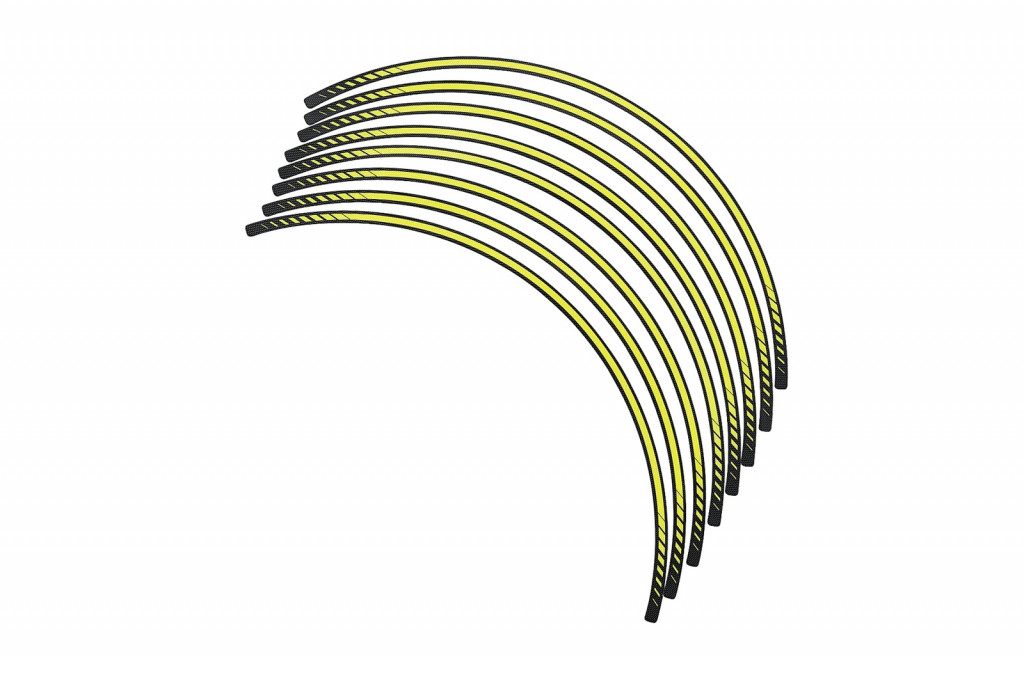 Rim strip PUIG PREMIUM 8431G yellow fluor set of 8 rim strips