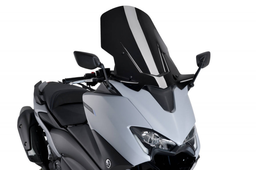 Windshield PUIG V-TECH LINE TOURING 9424N Crni for KTM Duke 125 2017-2021, YAMAHA XP 560 T-MAX 2020-2021