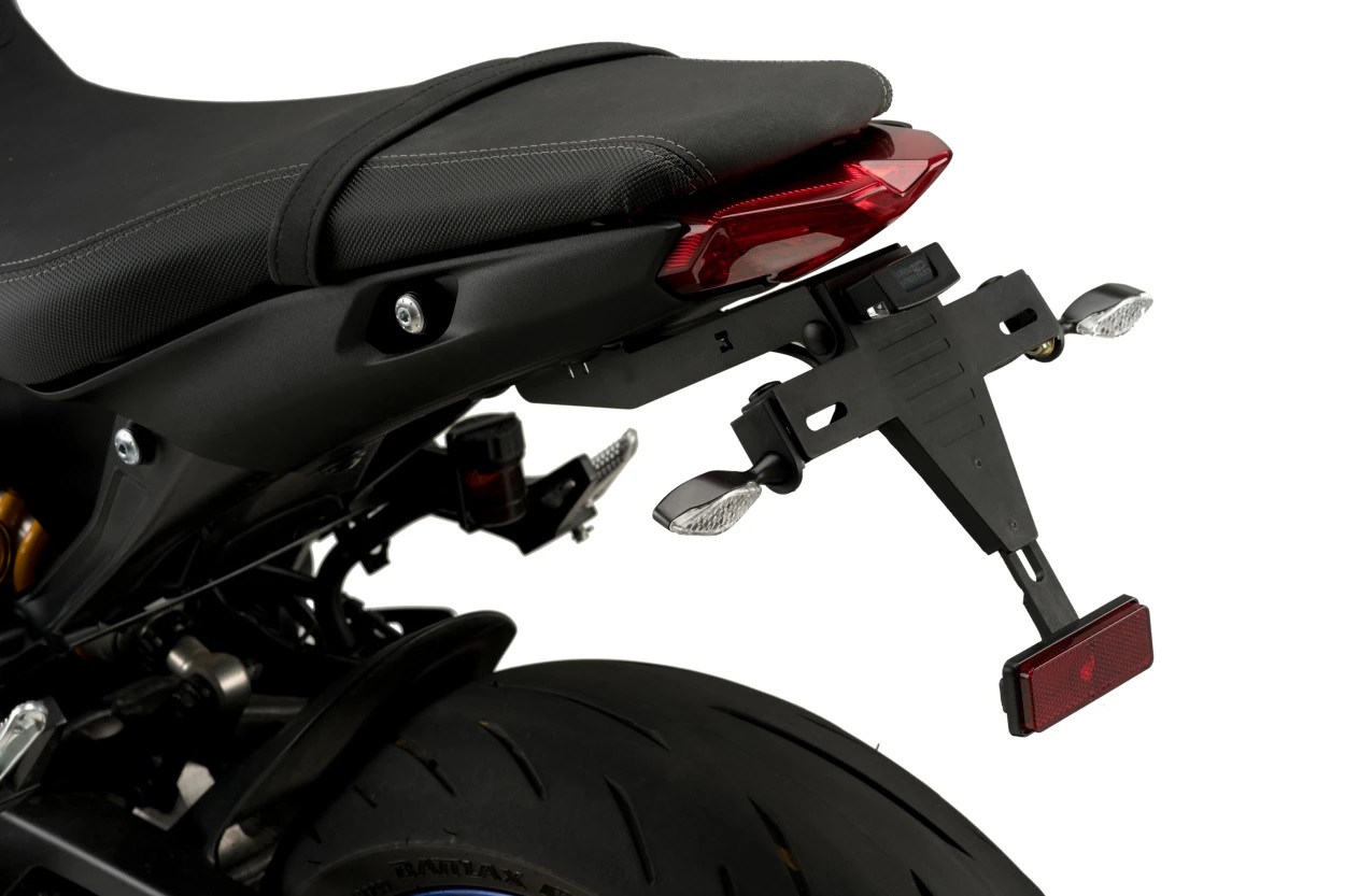 Adjustable license support PUIG 20668N Crni