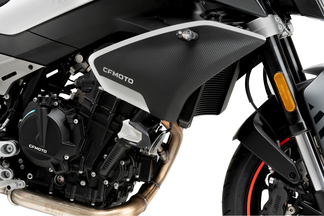 Frame sliders PUIG R19 21004N black with grey rubber