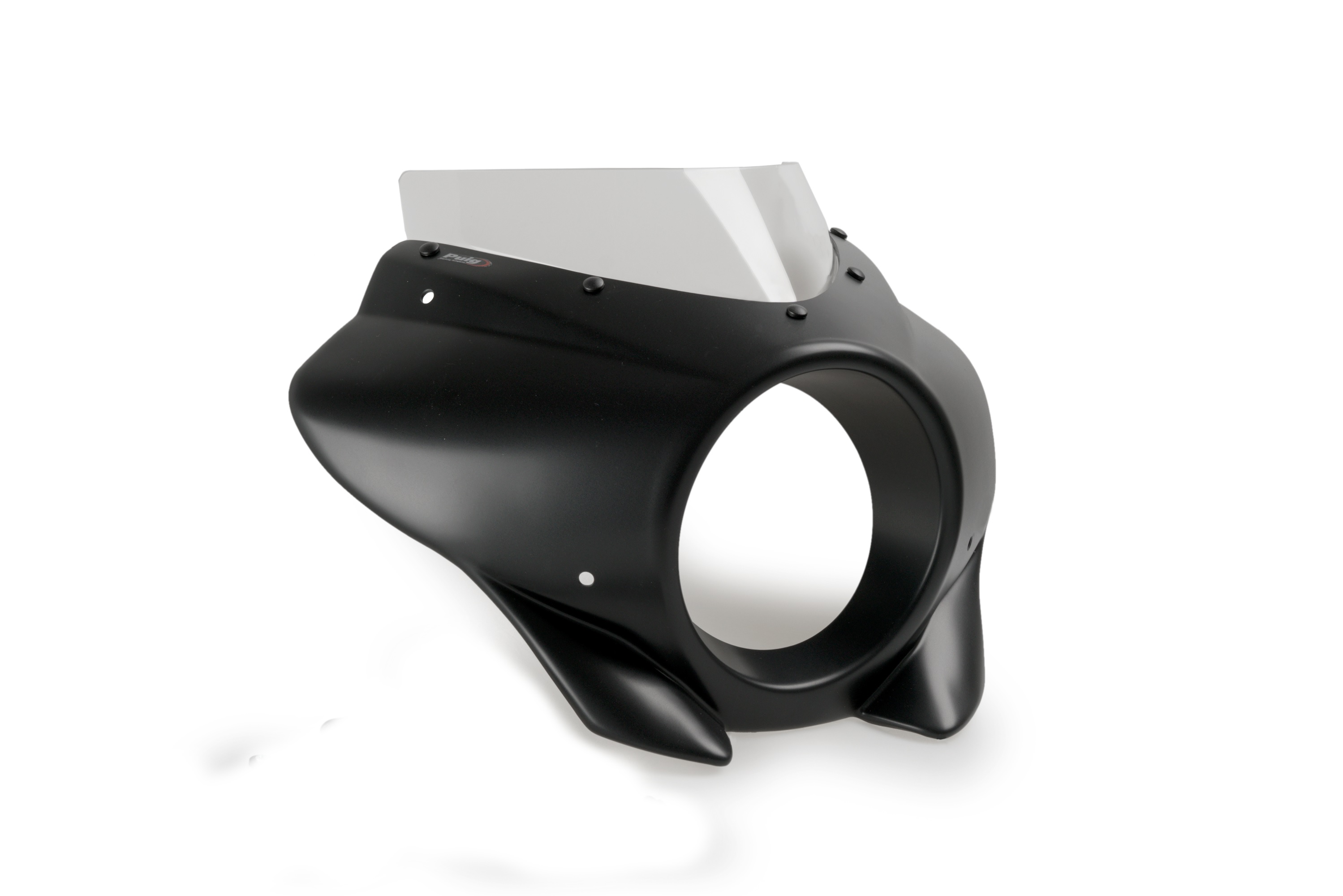 Semifairing PUIG MIRAGE SPORT 21604W clear matt black housing