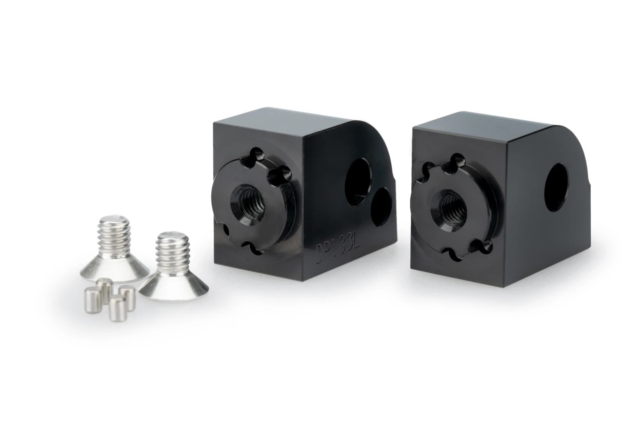 Footpeg adapters PUIG 21875N adjustable Crni