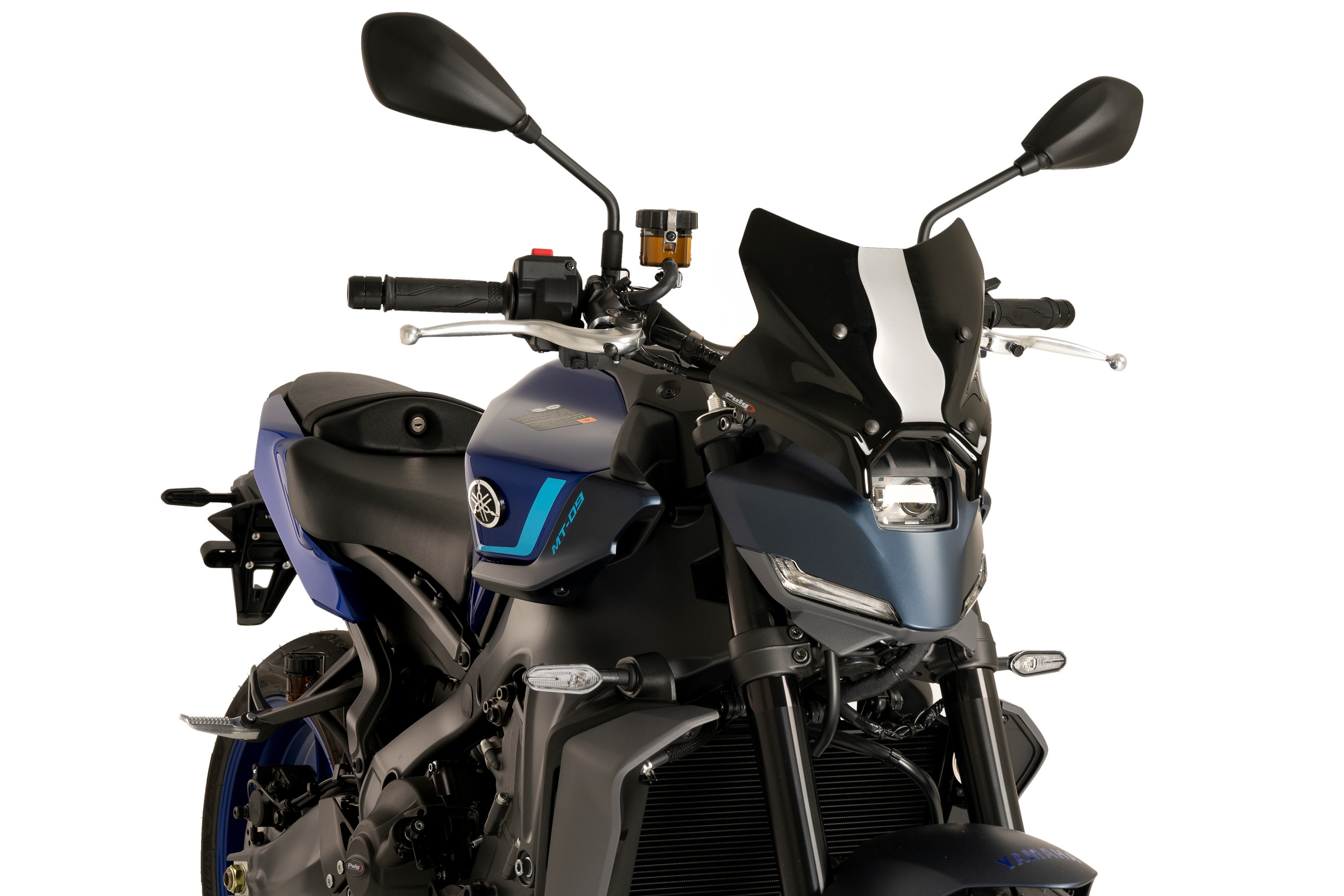 Windshield PUIG NEW GEN. SPORT 22077N Crni for YAMAHA MT-09 850 / 890 2024-2026