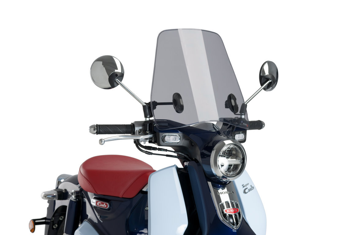 Windshield PUIG URBAN 3491H smoke for HONDA C 125 Super Cub 2018-2024