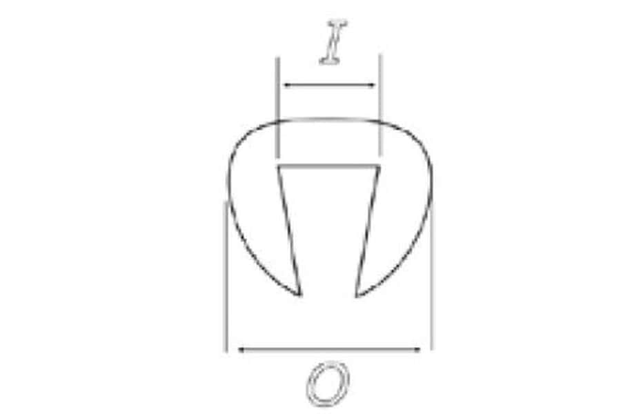 Edge trim PUIG 4303W transparent nt:((O x I: 6,2 x 3,6 ))