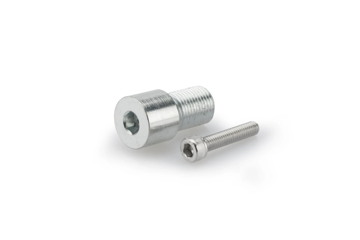Mirror adaptor PUIG MP 9583P silver bar end