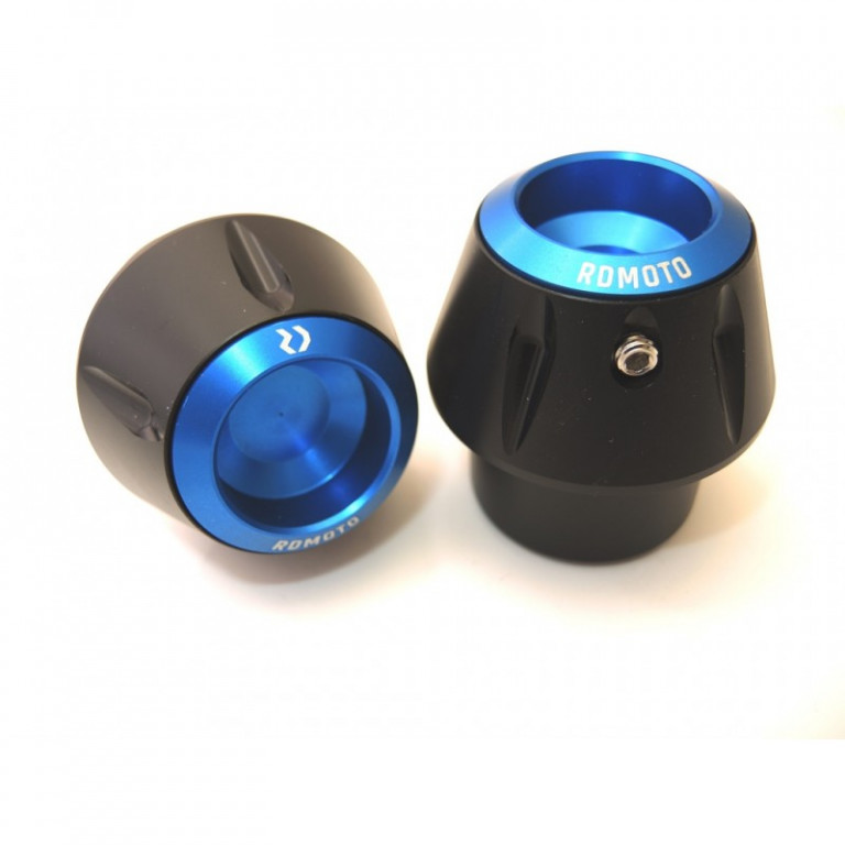 Crash protectors RDMOTO KTM13N Crni with blue caps