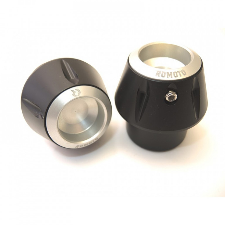 Crash protectors RDMOTO KTM13N Crni with silver caps