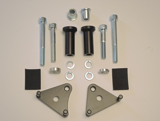 Crash protectors RDMOTO Y16-PH01K black polyamide