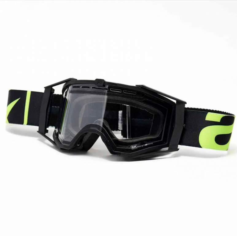 Goggles ARIETE 8K ENDURO 14960-EGF double clear lens Crni