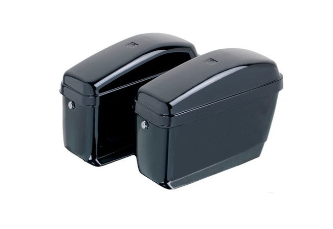 Rigid saddlebag CUSTOMACCES EASY AR0007N Crni left