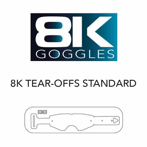 Standard tear-offs ARIETE 12964-8KLE for 8K goggles