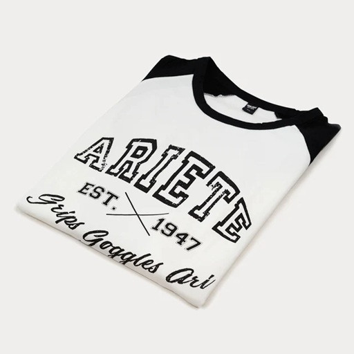 T-Shirt ARIETE LONG 14908-LBM Black and White M