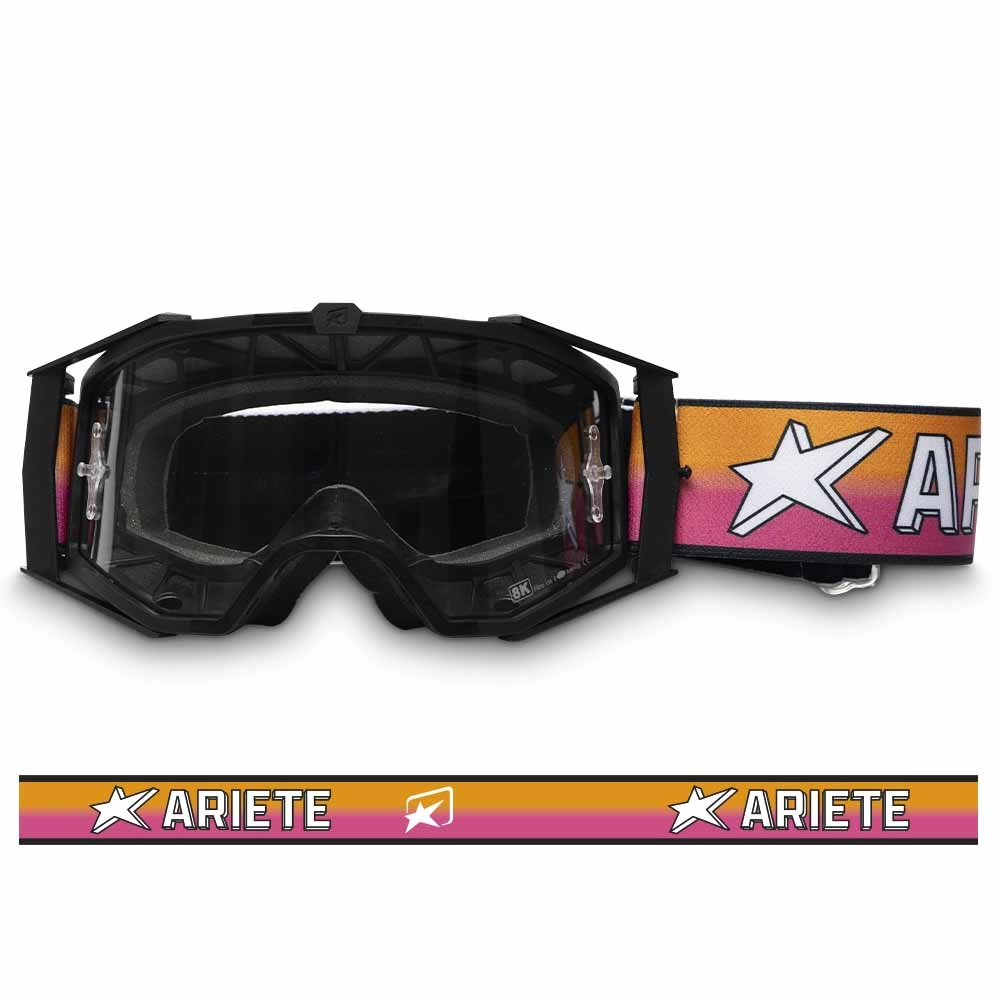 Goggles ARIETE 8K 14960-NNPC Crni clear lens with pins