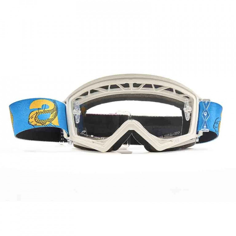 Goggles ARIETE MUDMAX JAPAN 14970-JVG purple yellow - clear lens with pins