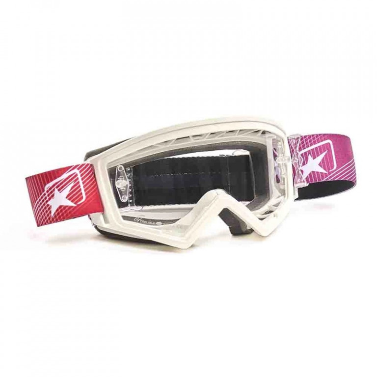 Goggles ARIETE MUDMAX MIRAGE 14970-MVR purple red - clear lens with pins