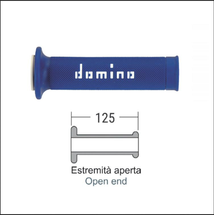 Hand grips DOMINO 184170140 blue/white DOMINO
