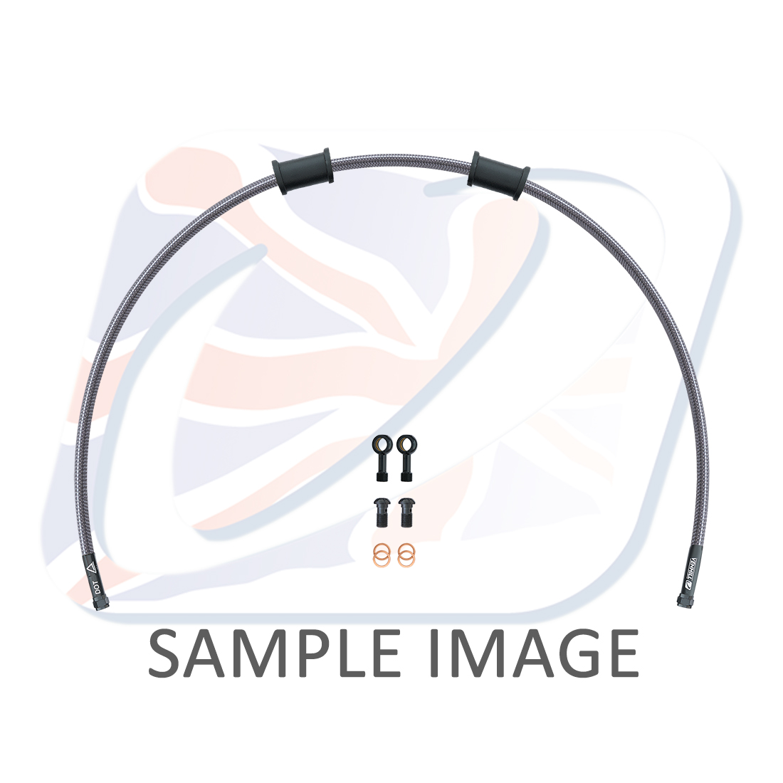 Clutch hose kit Venhill POWERHOSEPLUS KAW-11010CB-CL (1 hose in kit) Clear hoses, black fittings