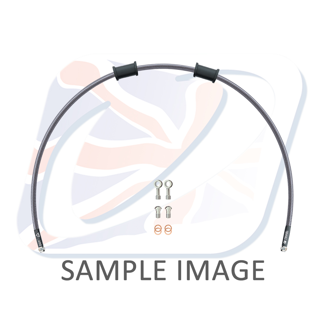Clutch hose kit Venhill POWERHOSEPLUS KAW-11010CS-CL (1 hose in kit) Clear hoses, stainless fittings