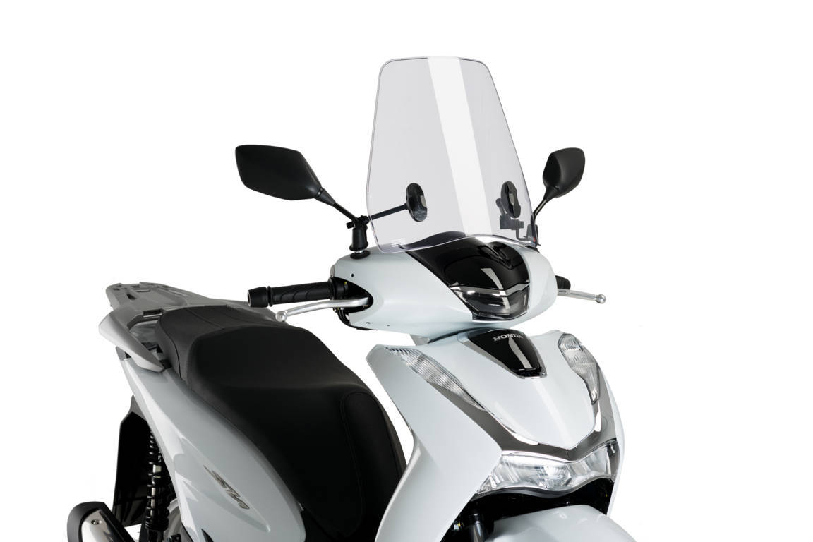 Windshield PUIG URBAN 20364W transparent AVAILABLE 05/2023 for HONDA SH 150 2021-2025, HONDA SH 350 i 2021-2026