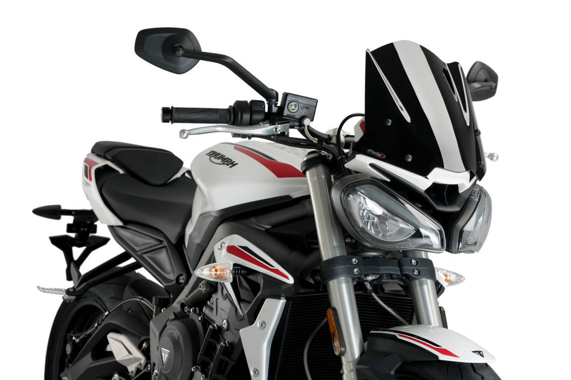 Windshield PUIG NEW GEN. SPORT 20432N Crni