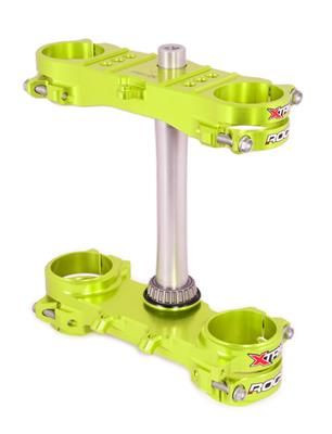 Triple clamp X-TRIG ROCS TECH 40405007 Neon 21.5mm