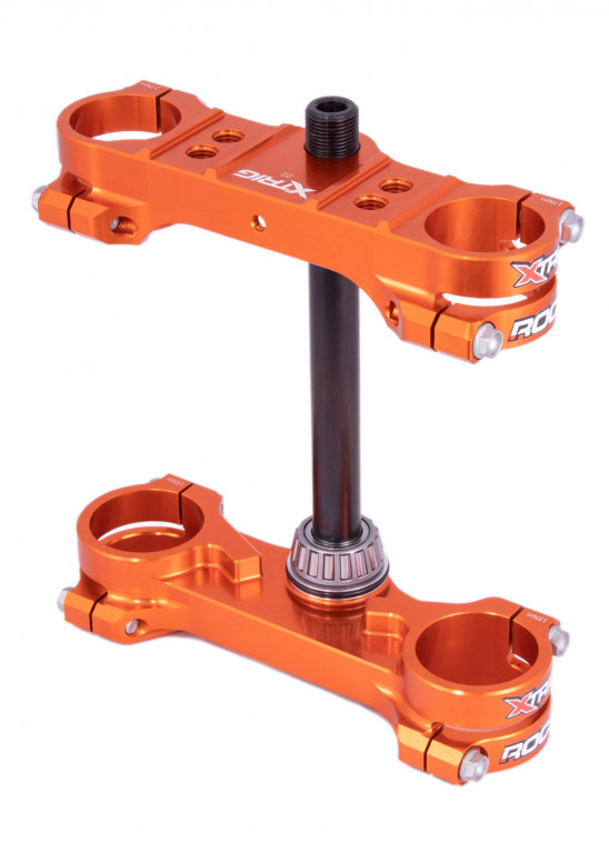 Triple clamps X-TRIG ROCS TECH 40504008 22mm Orange