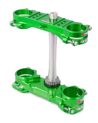 Triple clamp X-TRIG ROCS TECH 40301005 Green
