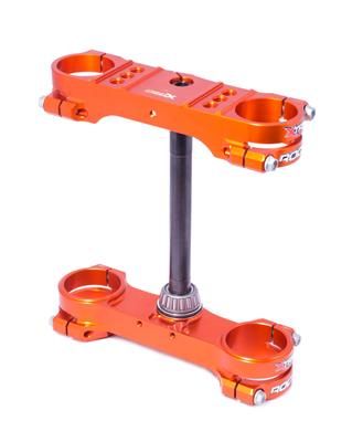 Triple clamp X-TRIG ROCS TECH 40504000 Orange