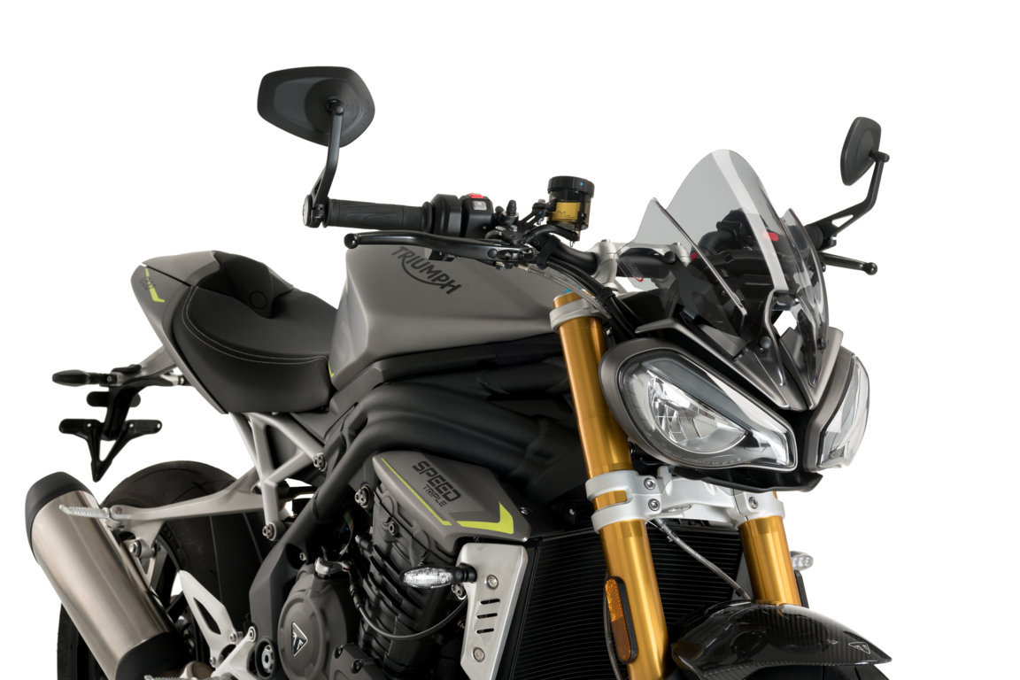 Windshield New Generation Sport PUIG 20795H smoke for TRIUMPH Speed Triple 1200 RS 2021-2025