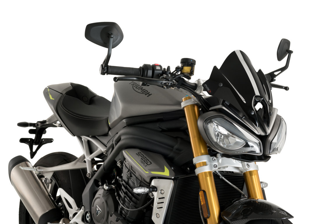 Windshield New Generation Sport PUIG 20795N Crni for TRIUMPH Speed Triple 1050 2021