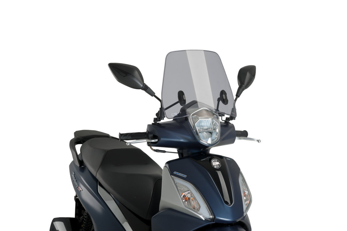 Windshield PUIG TRAFIC 20825H smoke for SYM Symphony 125 2021-2022, SYM Symphony ST 125 2021-2025