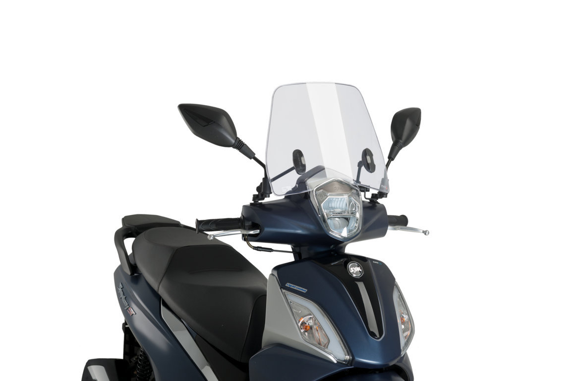 Windshield PUIG TRAFIC 20825W clear for SYM Symphony 125 2021-2022