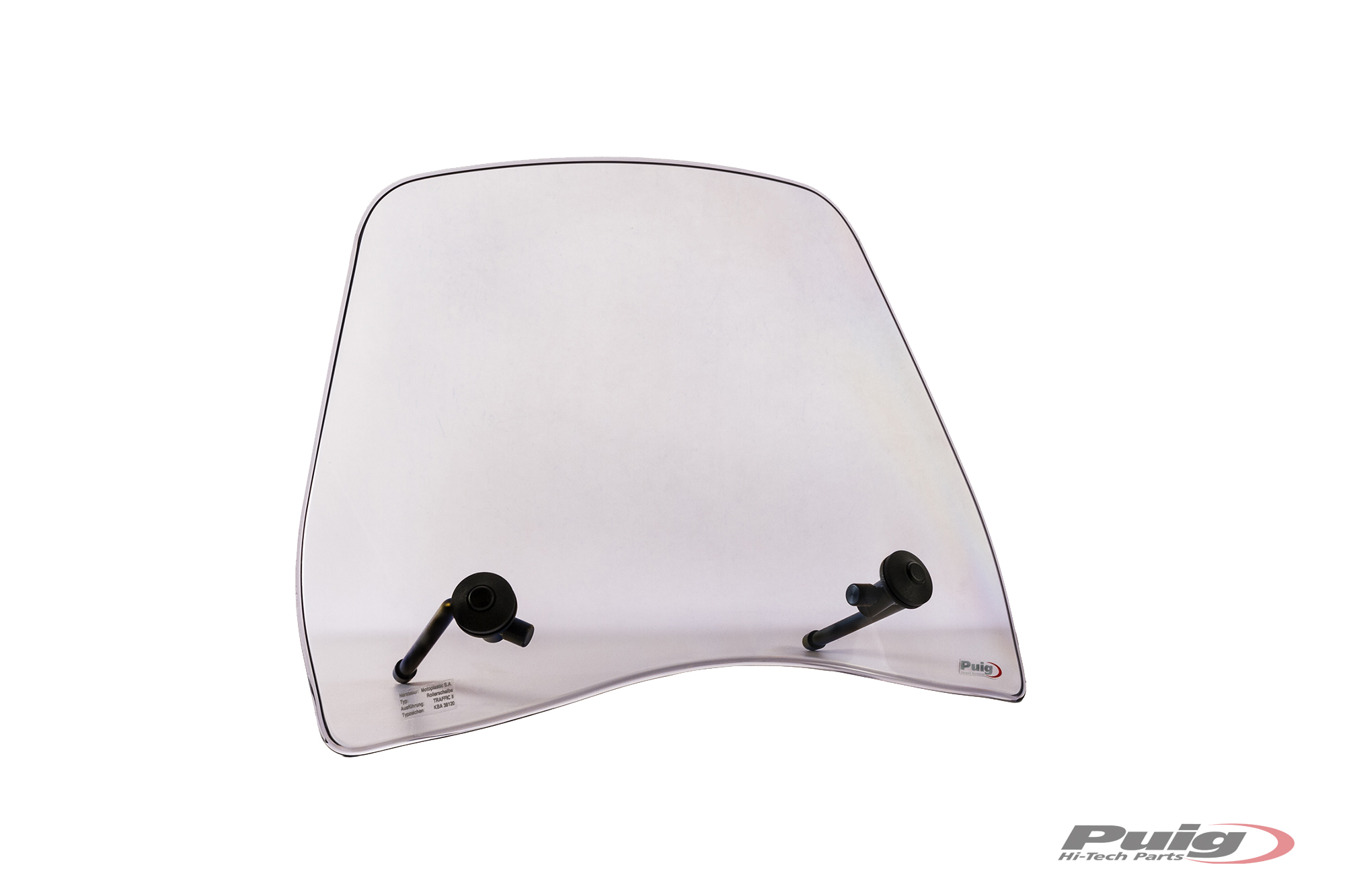 Windshield PUIG TRAFIC 20869H smoke for SYM Symphony 125 2021-2022, SYM Symphony SR 125 2021-2025