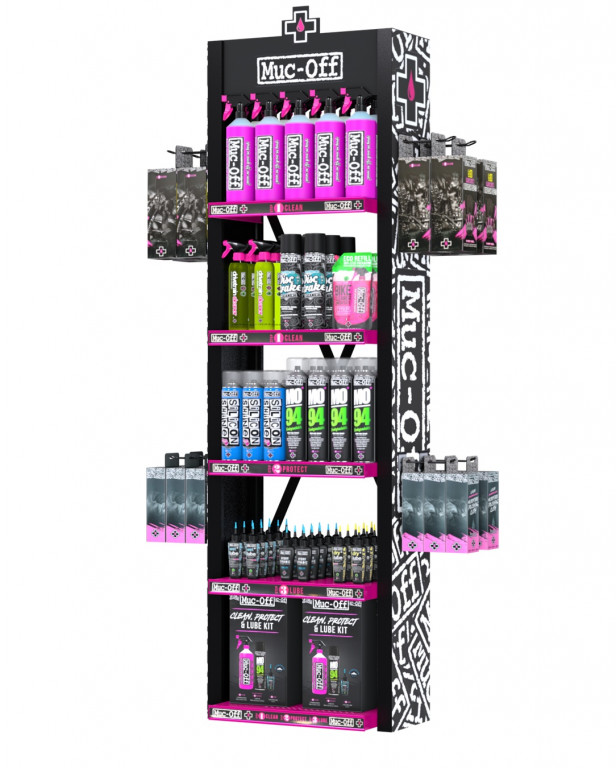 Muc-Off Premium Display Unit Inc Hook Fittings Box 1 MUC-OFF 920-1
